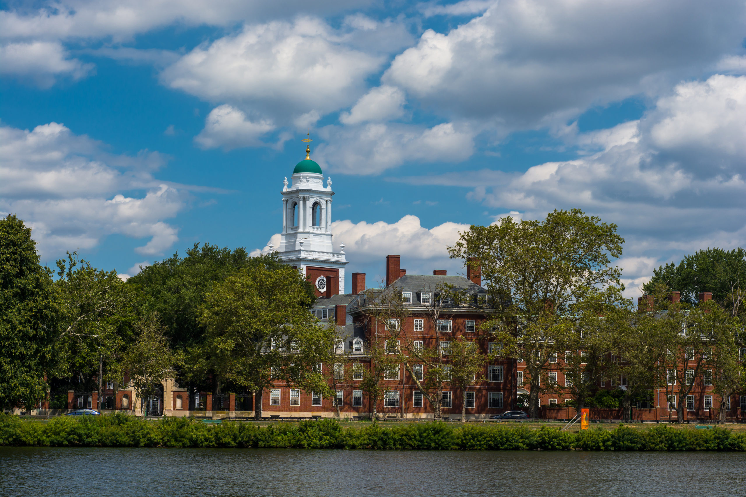 Eliot house Harvard University Cambridge Massachusettes. On the bank of the Charles River